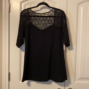 Torrid size 2 lace shoulder top